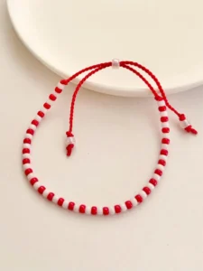 martenitsa Quality silk cord Glass beads