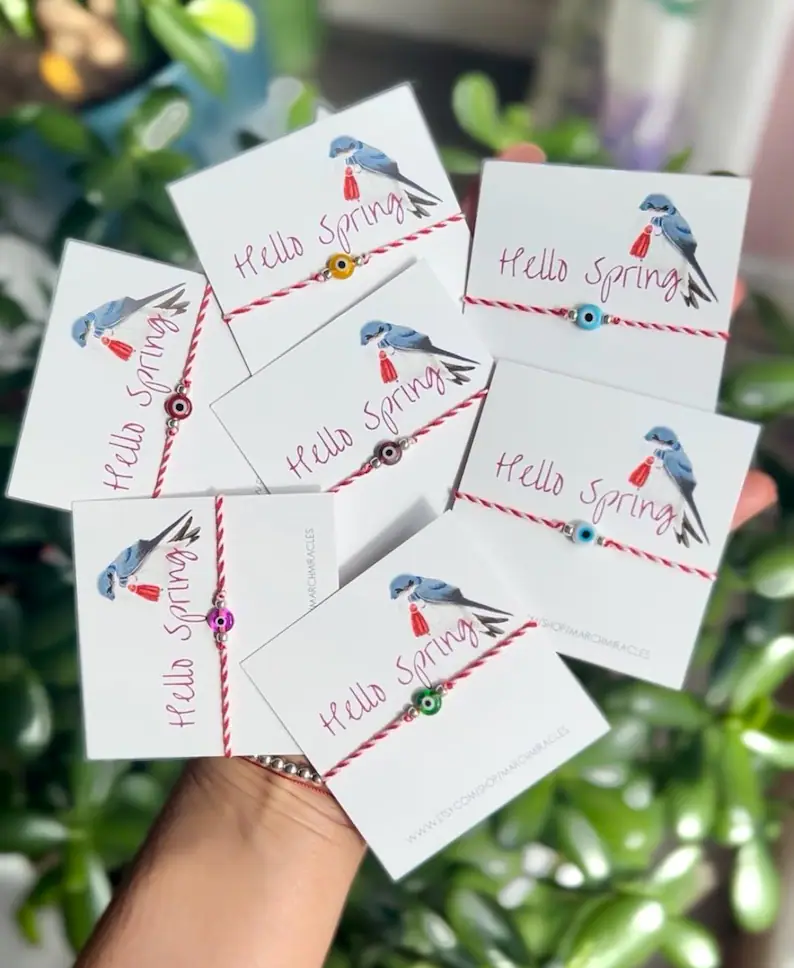 Classic Red & White Twist Martenitsa